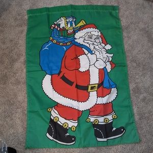 Vintage Emson Santa Claus Christmas House Flag